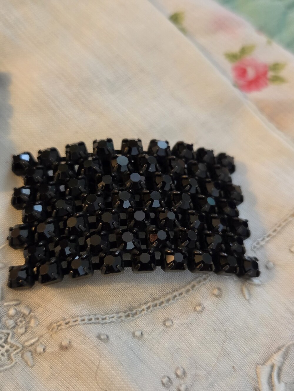 Antique Rhinestone Shoe Clips - Picture 4 of 5